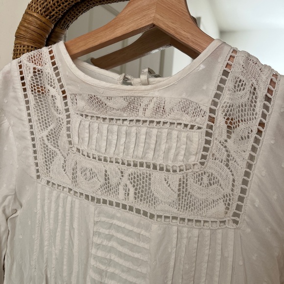 Doen Inspired White Embroidered Blouse - Picture 2 of 5